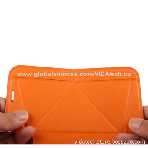 Folio and Flip Leather Case with Standing, Suitable for Samsung Galaxy Note2 Factory